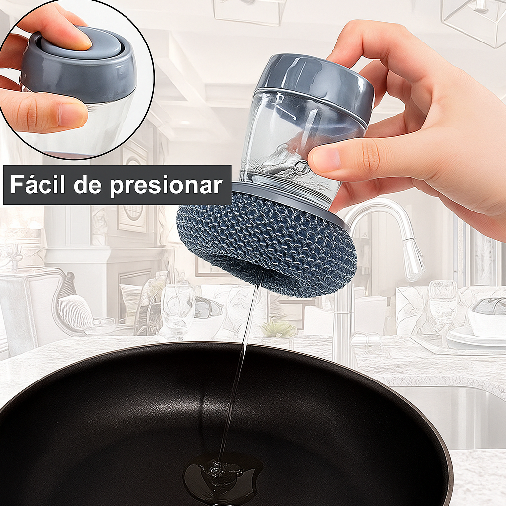ESPONJA DE LIMPIEZA Y DISPENSADOR DE JABÓN