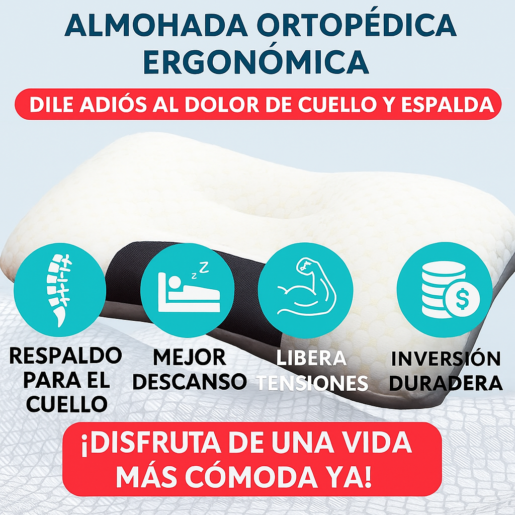 2X ALMOHADAS ORTOPÉDICA 3D