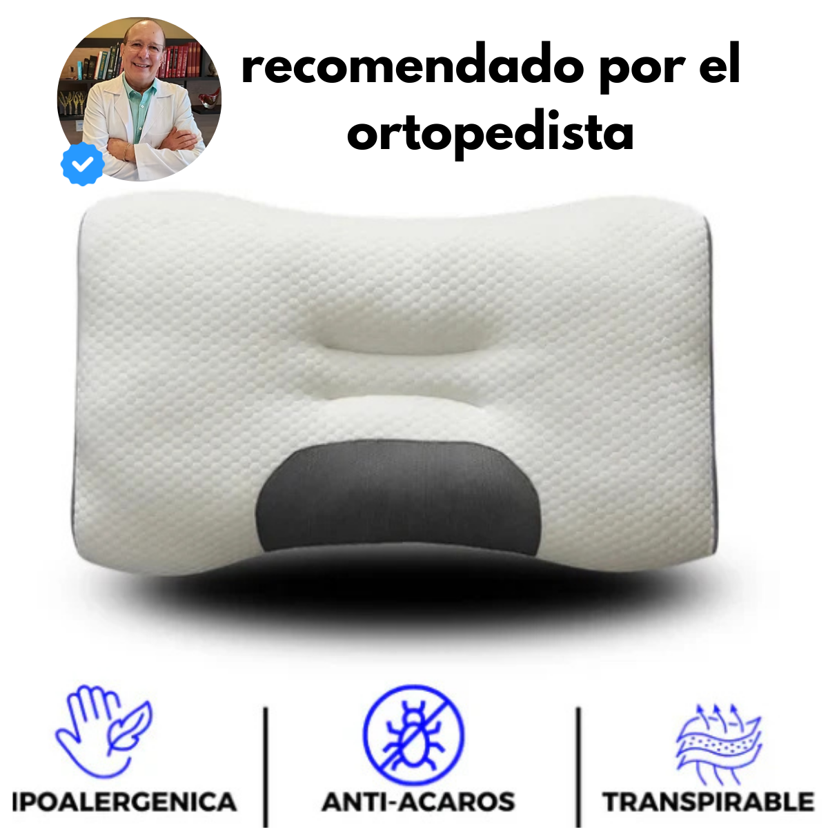 2X ALMOHADAS ORTOPÉDICA 3D