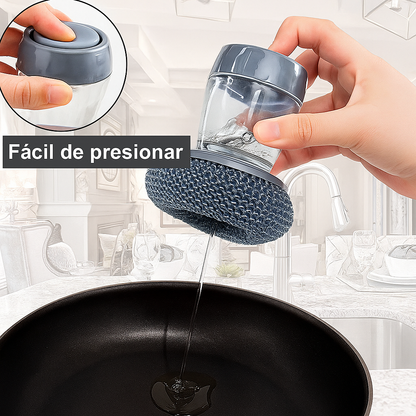 ESPONJA DE LIMPIEZA Y DISPENSADOR DE JABÓN