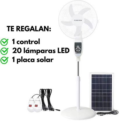 VENTILADOR CON PANEL SOLAR